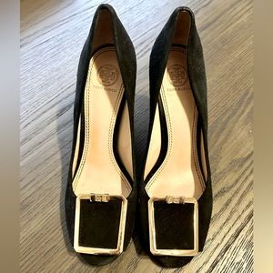 Tory Burch Wedge Open-Toe Heels